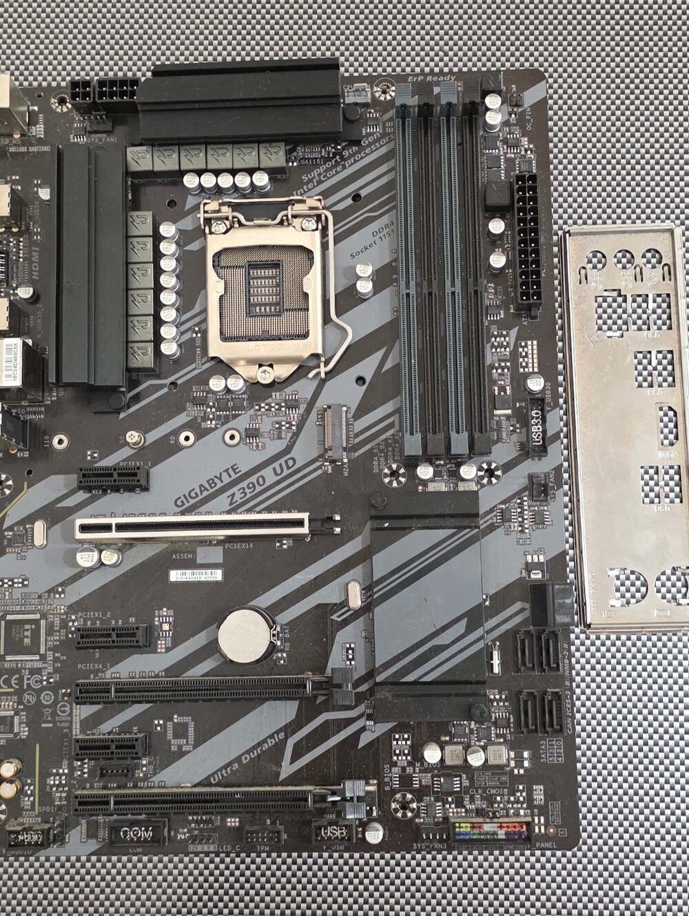 Gigabyte Z390 UD LGA 1151 Motherboard For Parts Bent Pin